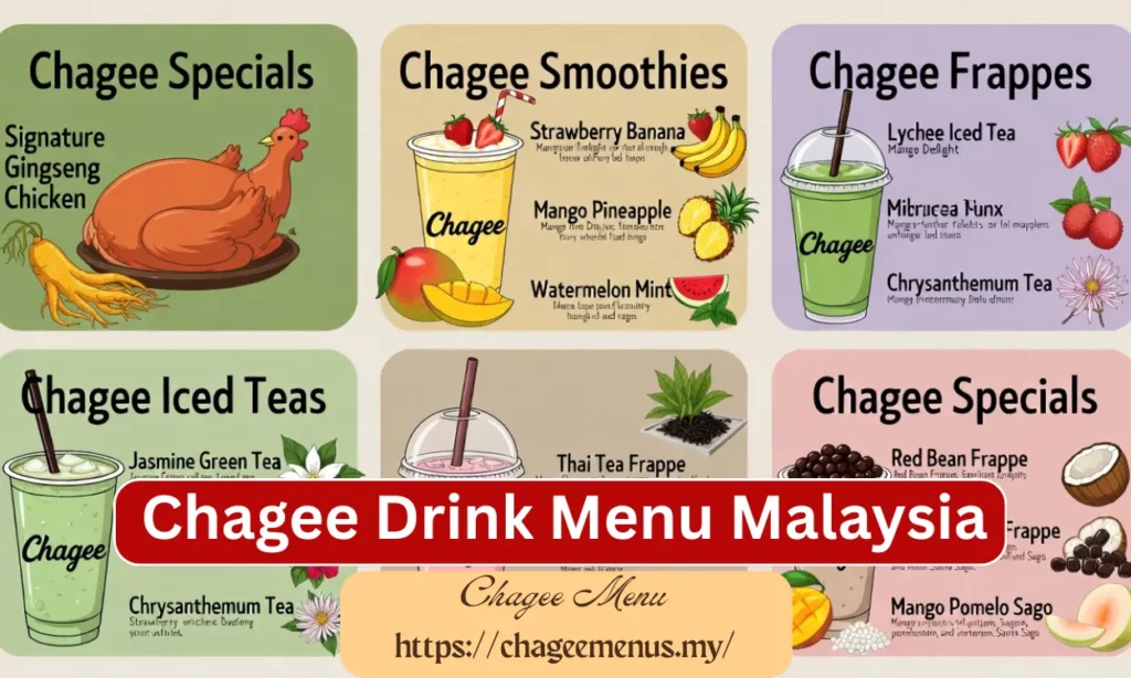 Chagee Drink Menu Malaysia